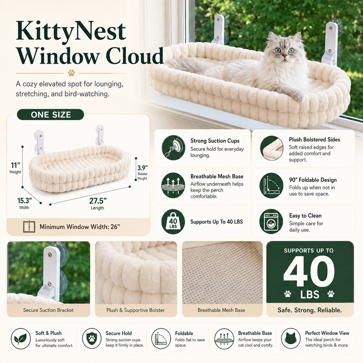KittyNest Window Cloud